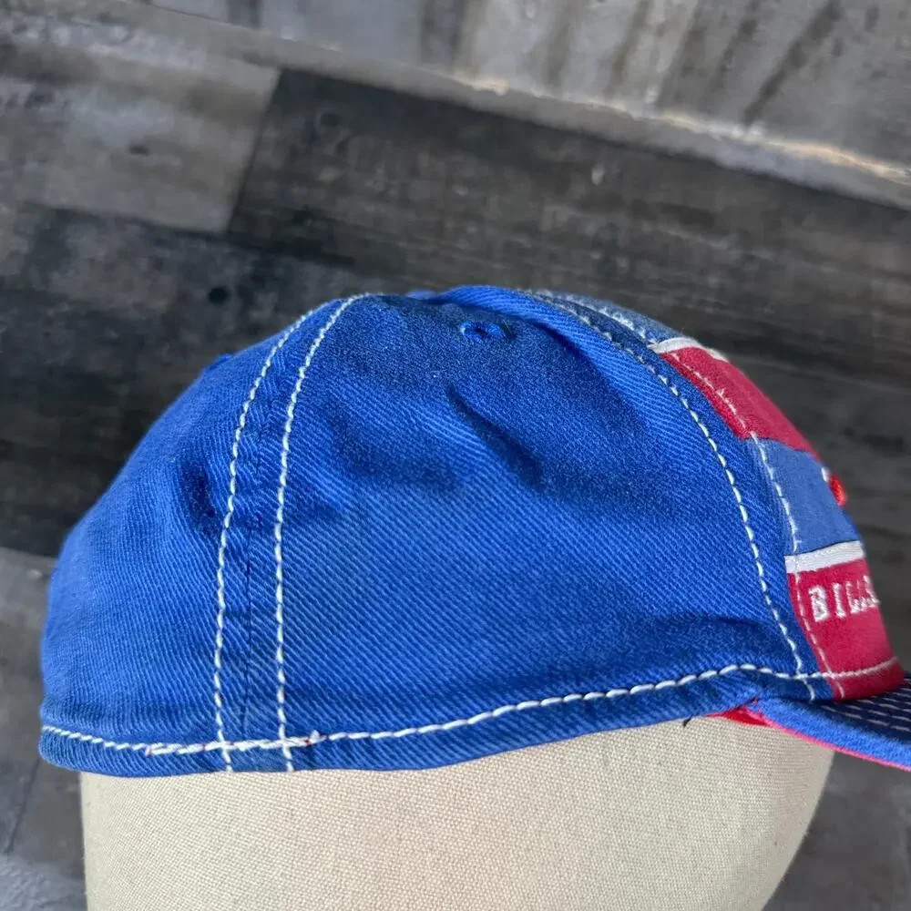 Buffalo‎ Bills NFL Reebok S/M Distressed 90s Y2k Style Hat Red Blue